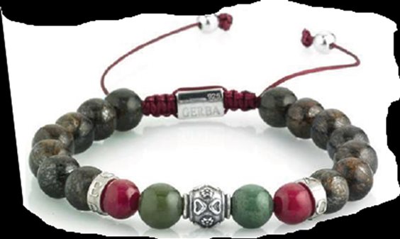 Bracciale Gerba Uomo macramè in Pietre dure ART321 - ART321